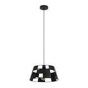Lampadario A Sospensione Vintage Pontefract Acciaio Nero 1 Luce E27