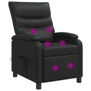 Poltrona Massaggiante Nero Similpelle 42034901