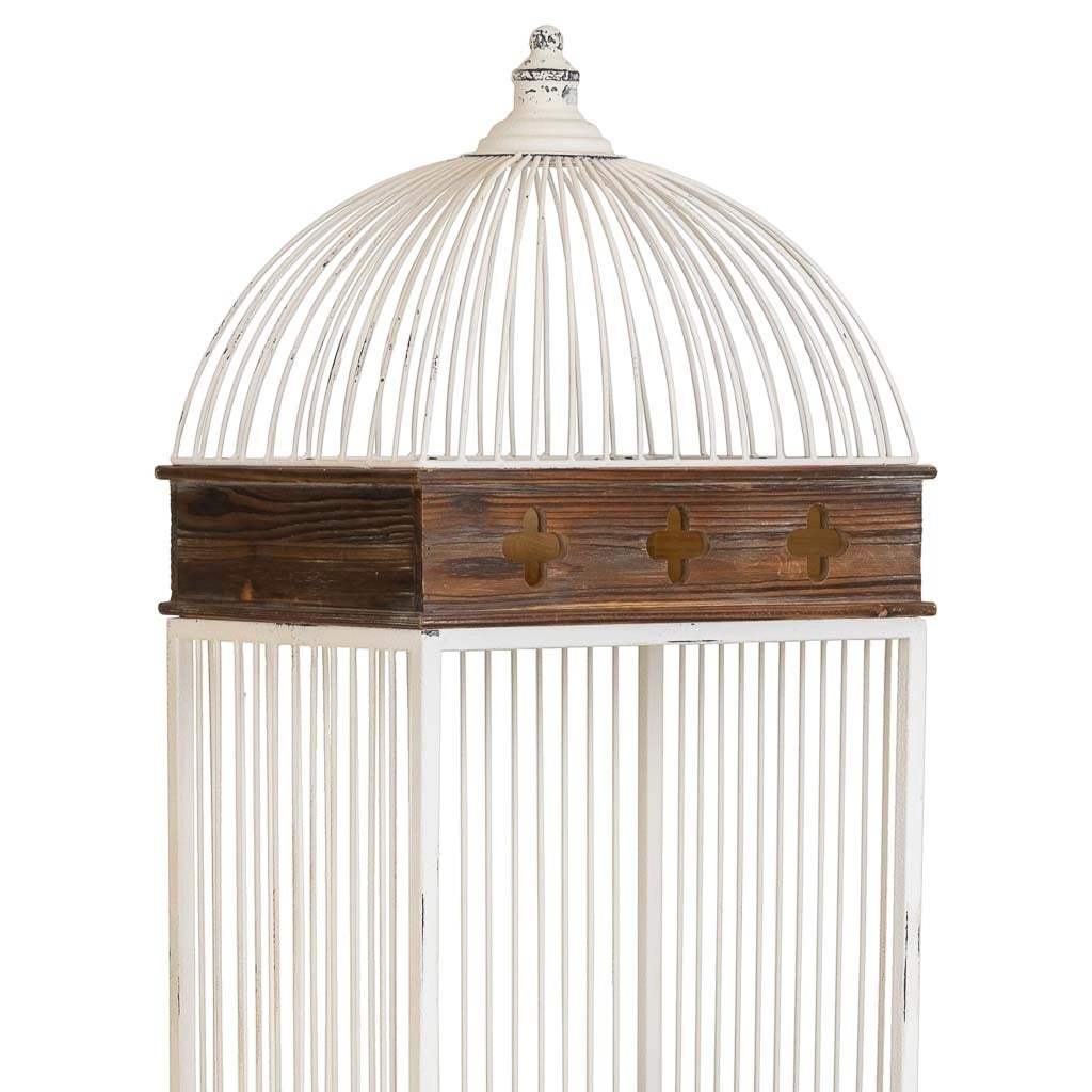Scaffale, legno bianco e metallo, 3 ripiani, 1 cassetto 41x31x172h cm