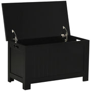 Baule contenitore con coperchio ¨C Xylo ¨C nero 81x40x46 cm