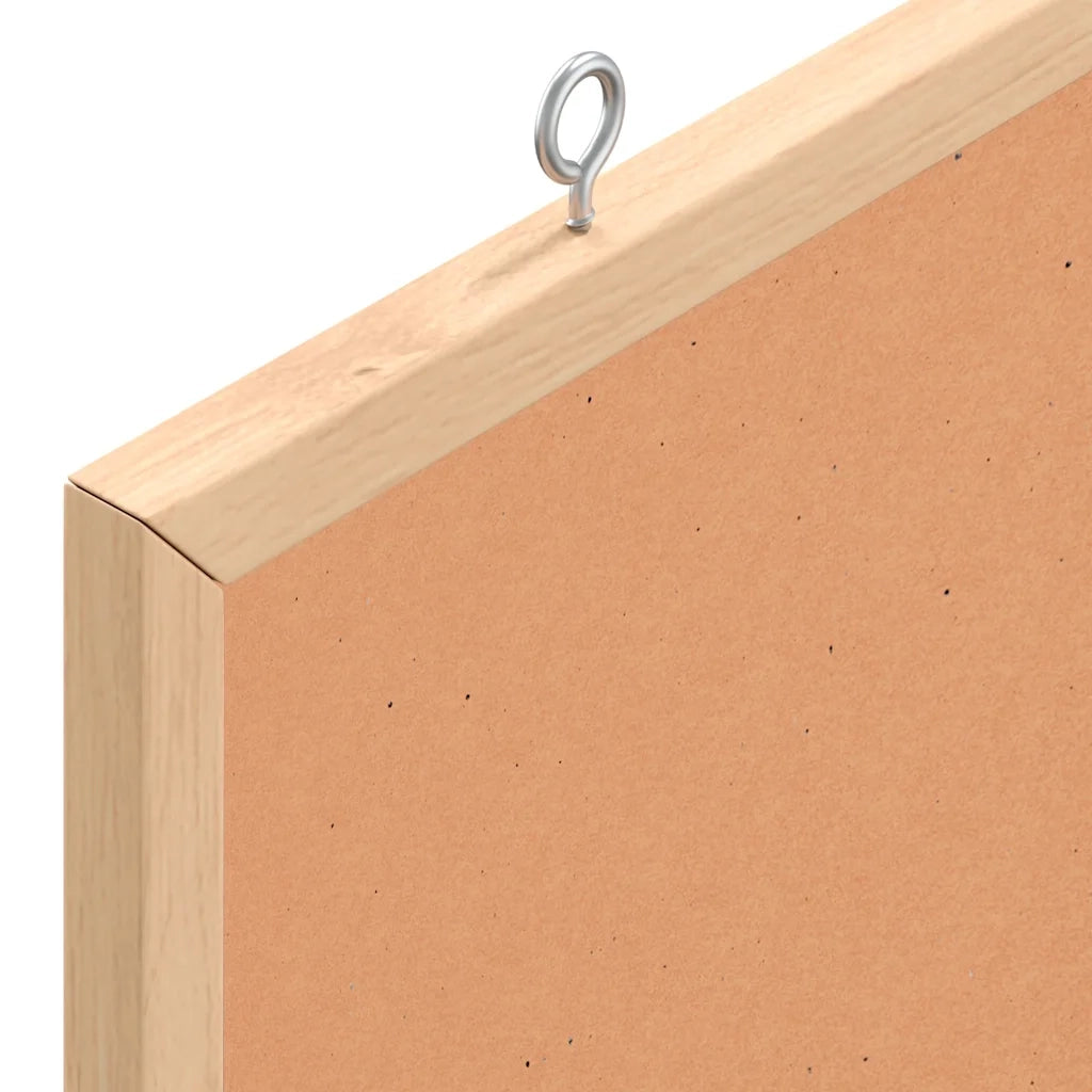 Bacheca in sughero con cornice in legno di pino massiccio 60x30 cm CFW8417888