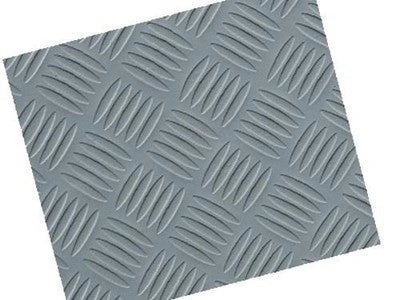 COPRIPAVIMENTO PVC TIPO LAMIERA ARGENTO 9745 CM.H100 - 25 MT