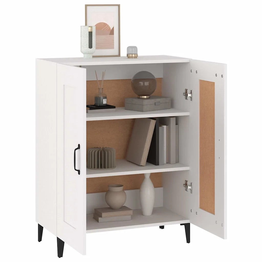 Credenza Bianca 69,5x34x90 cm in Legno Multistrato 812141