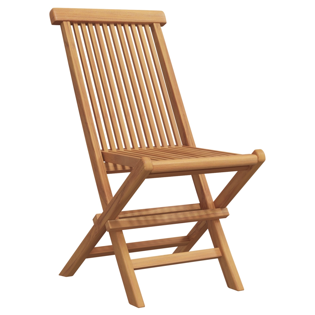 Set da Pranzo da Giardino 5 Pezzi in Legno Massello di Teak