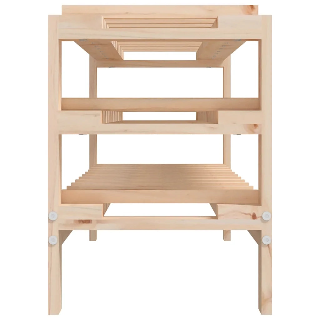 Portavini 109,5x30x42 cm in Legno Massello di Pino cod mxl 39983