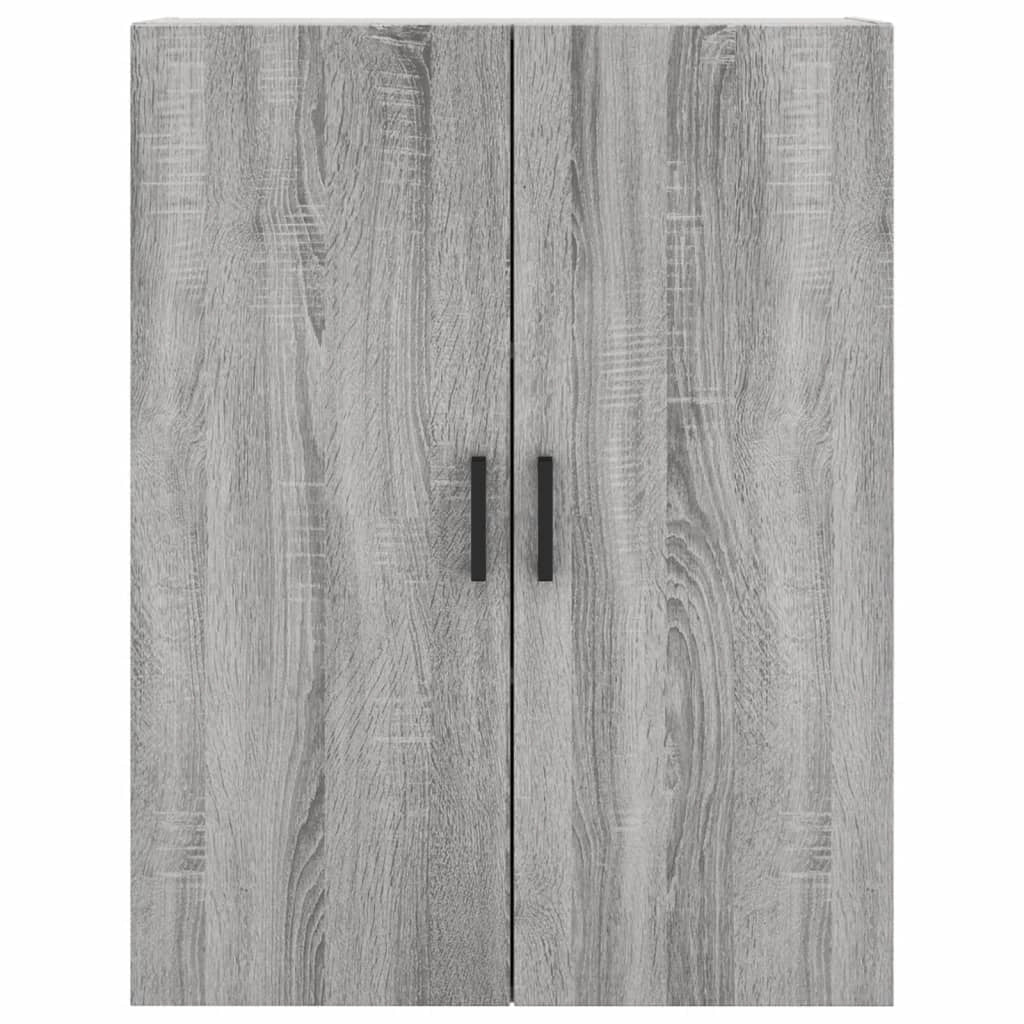 Buffet credenza cassettiera armadio mobile contenitore organizer cucina soggiorno salotto rovere Sonoma alto 69,5 x 34 x 180 cm legno ingegnerizzato grigio 02_0035514