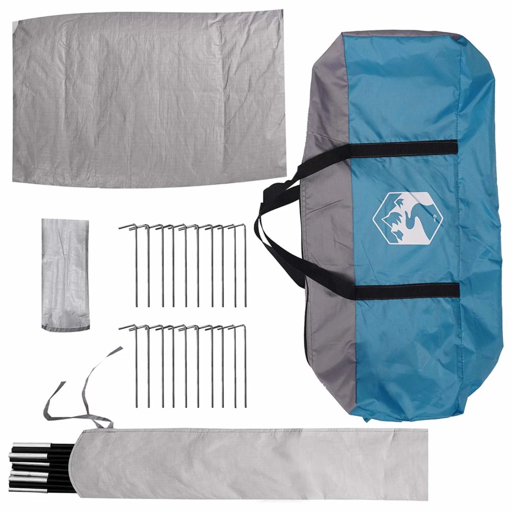 Tenda Tipi con tetto Blu 6 persone Poliestere e Acciaio 42028624