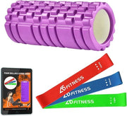 Rollatore di schiuma leggero con 3 bande di resistenza - ideale per la riabilitazione muscolare, il sollievo dal dolore e l'allenamento