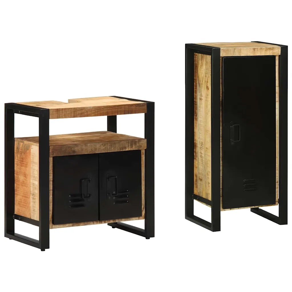 Set di mobili per il bagno 2 pcs Legno di mango massello 3305608