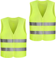 Vest di sicurezza riflettente universale - Lavabile - Visibilità 360° - Misura 68x55 cm - Materiale Polyester