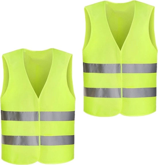 Vest di sicurezza riflettente universale - Lavabile - Visibilità 360° - Misura 68x55 cm - Materiale Polyester