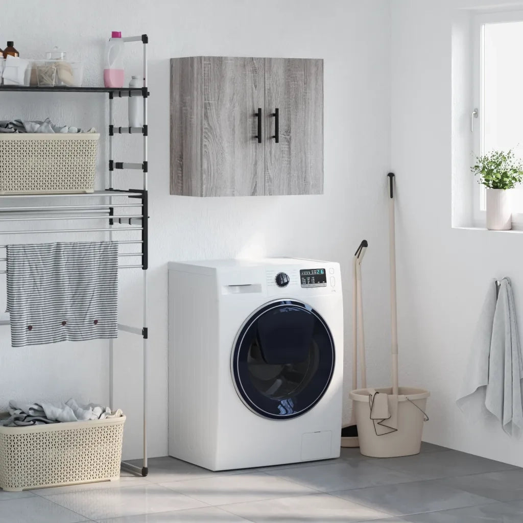Mobile Pensile Grigio Sonoma 60x31x60 cm in Legno Multistrato 829994