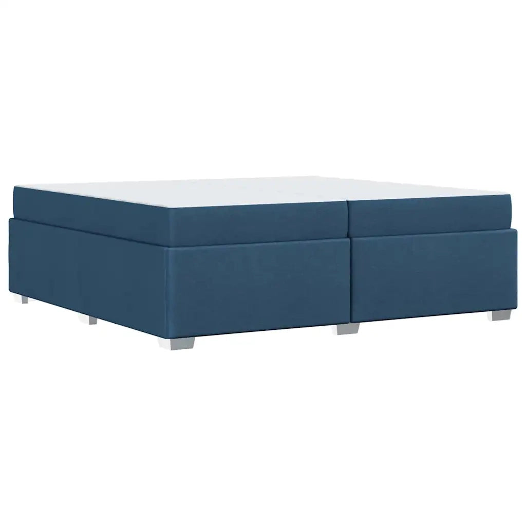 Struttura del letto con materasso Blu 200 x 200 cm Tessuto 3399214