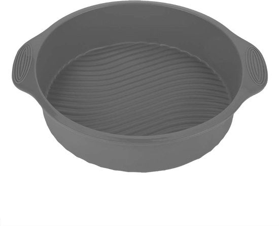 Forma di torta a forma rotonda 23 cm - Materiale di alta qualità - Resistente a temperature da 40-230°C - Facile da pulire - Disegno a rilievo