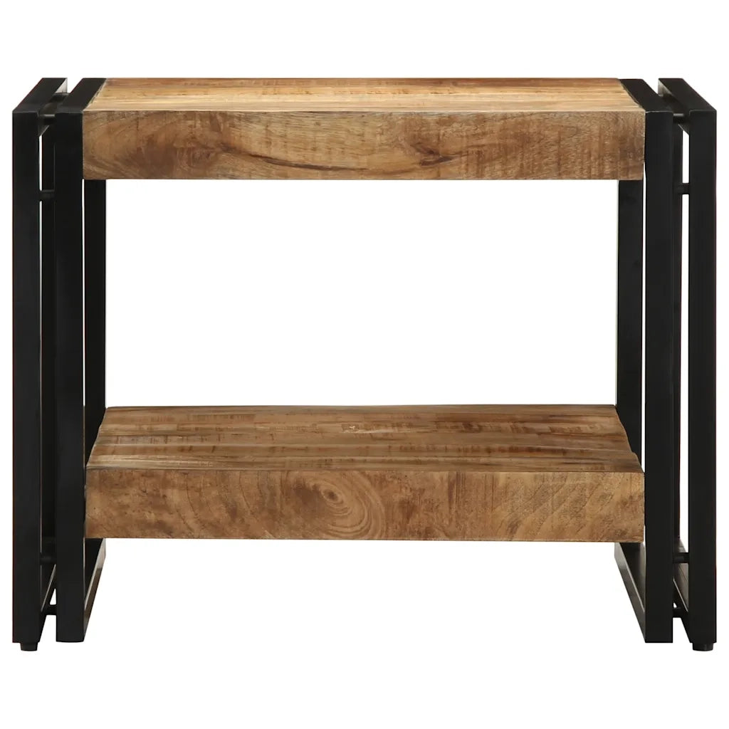 Tavolino da Salotto 50x50x38 cm Legno Massello di Mango Grezzo 4102721