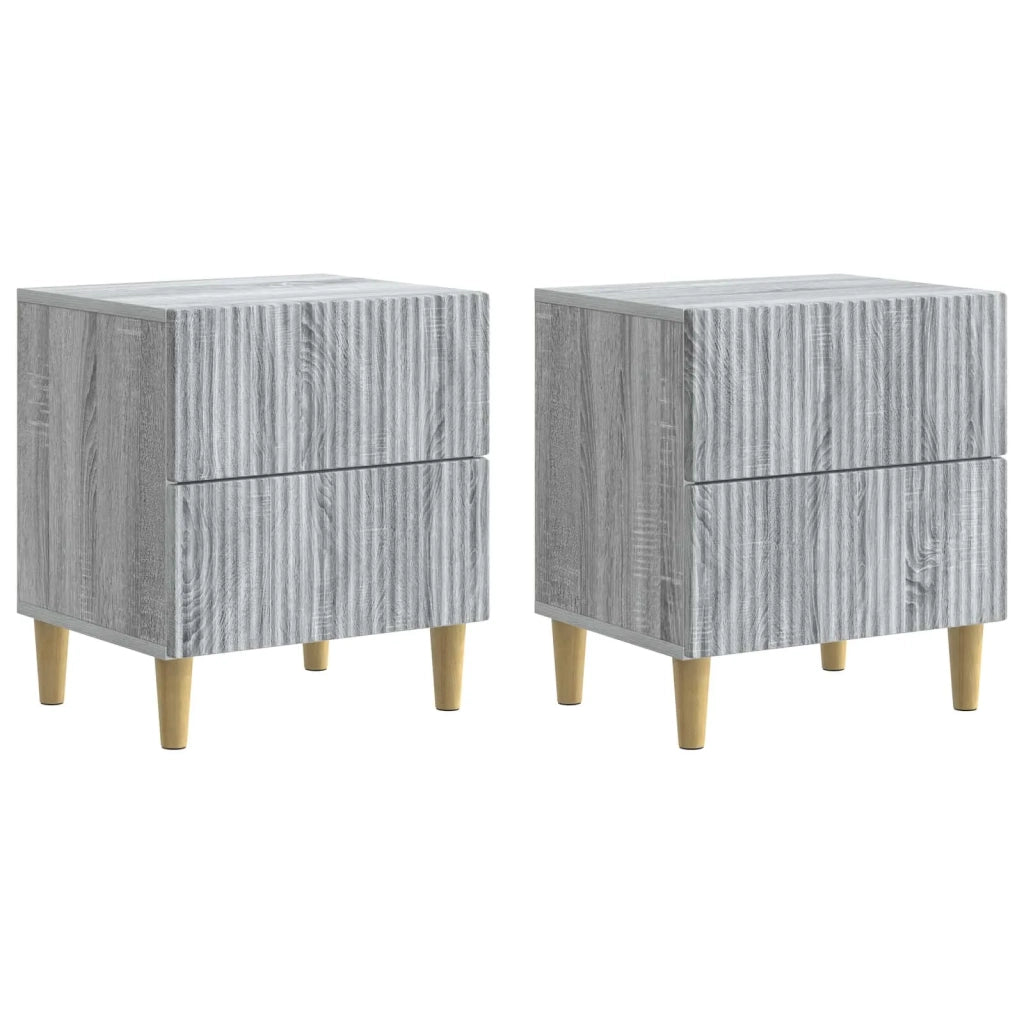 Armadio da Notte 2 pcs Grigio Sonoma 43 x 34,5 x 48 cm 894538