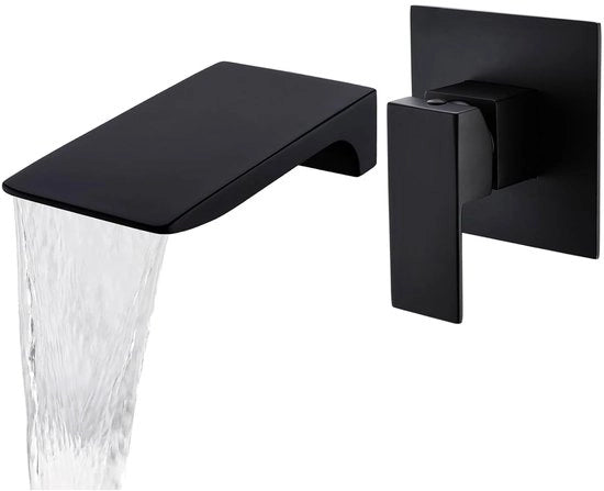 Montaggio della doccia - Cascata di scarico - Nero - Ottone