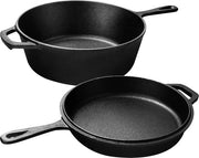 Ottica Vuurpot con doppia funzione - Combikoker in ghisa per dentro e fuori - 3L Cucina multifunzione
