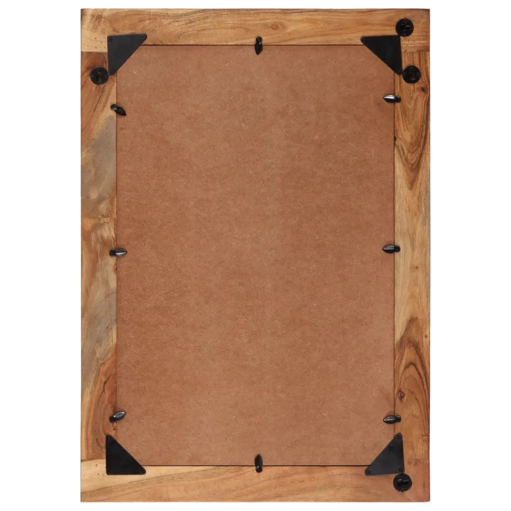 vidaXL Specchio 70x50 cm in Legno Massello di Recupero e Vetro