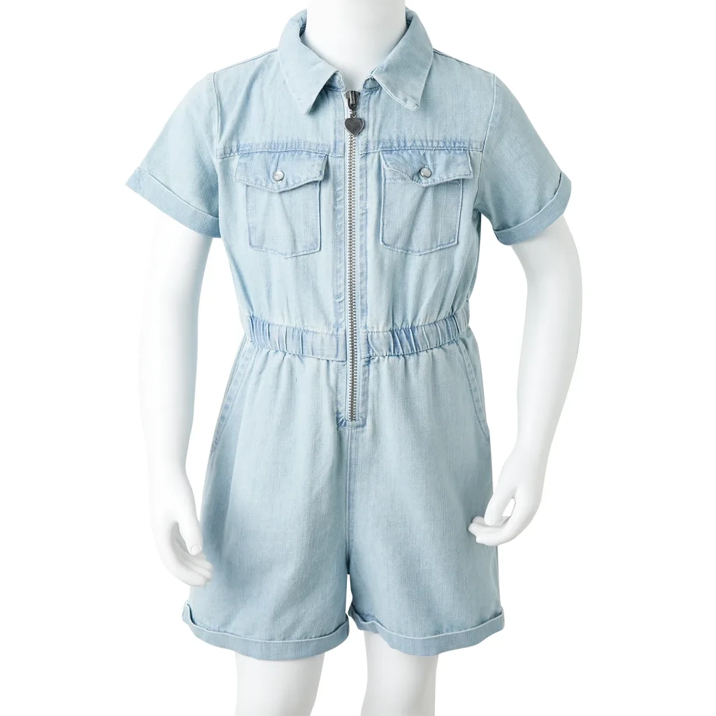 Tutina da Bambina a Maniche Corte Blu Tenue 140 CFW3348320