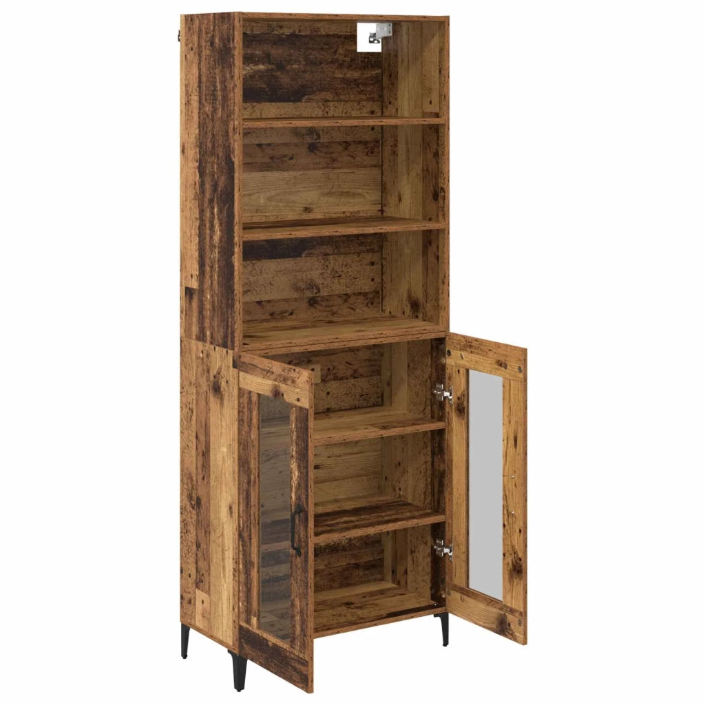 Credenza-Buffet-Armadio da cucina Legno vecchio 69,5 x 34 x 180 cm Legno multistrato 977633