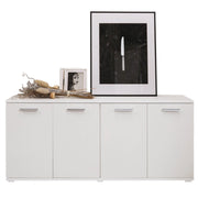 Mobile multiuso da soggiorno Bianco in legno nobilitato 180x80x45 cm