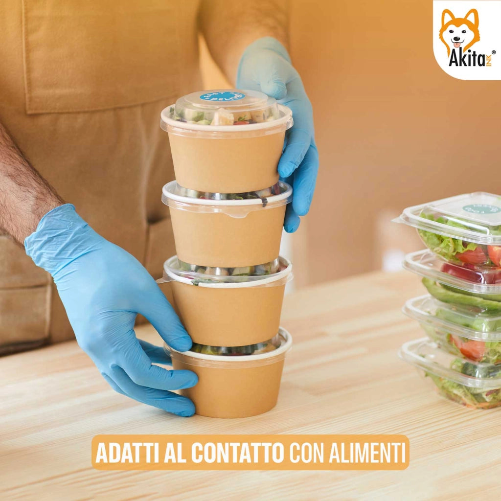 Guanti Nitrile Blu S Senza Polvere Akitaink 500 pezzi