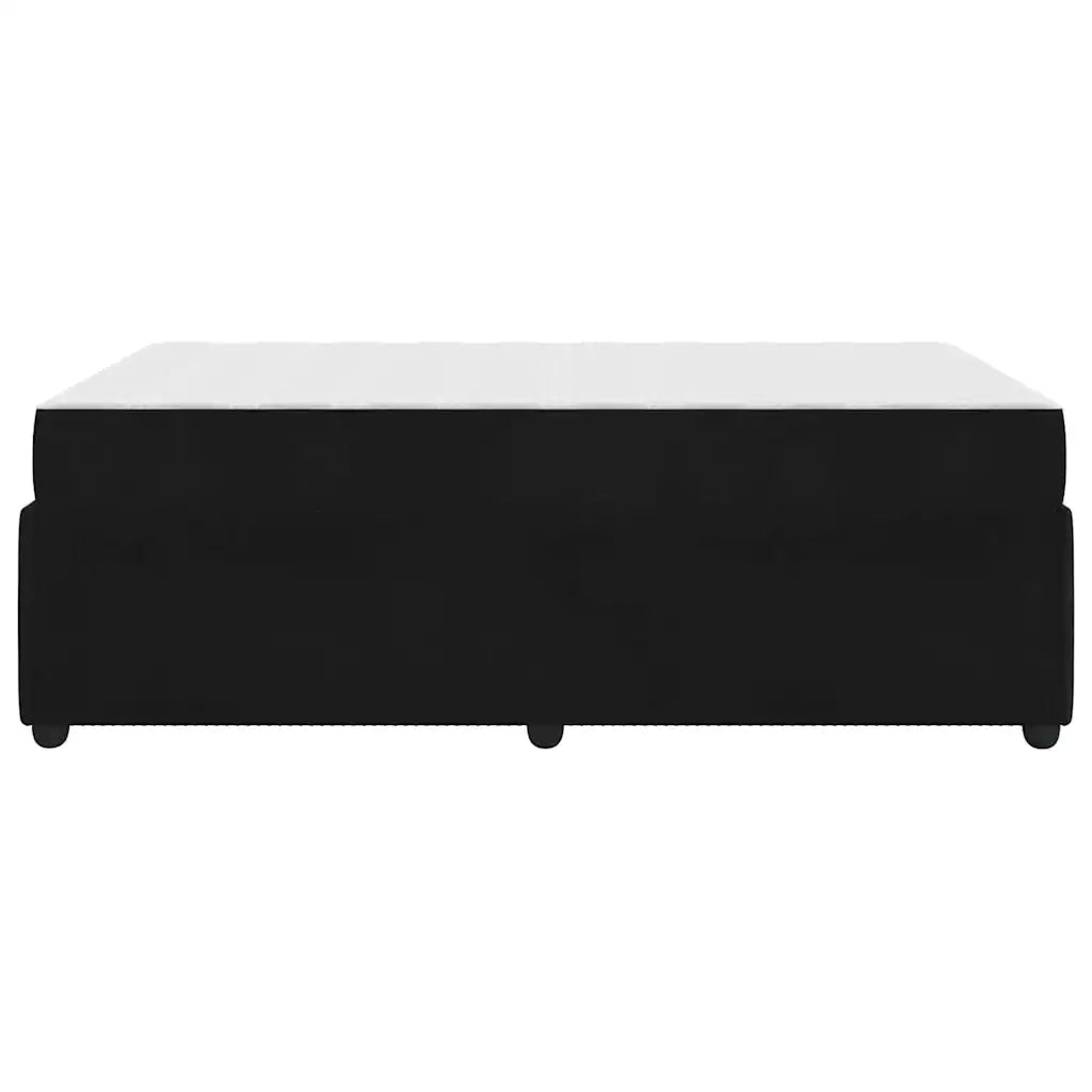 Struttura del letto con materasso Nero 120 x 190 cm Tessuto