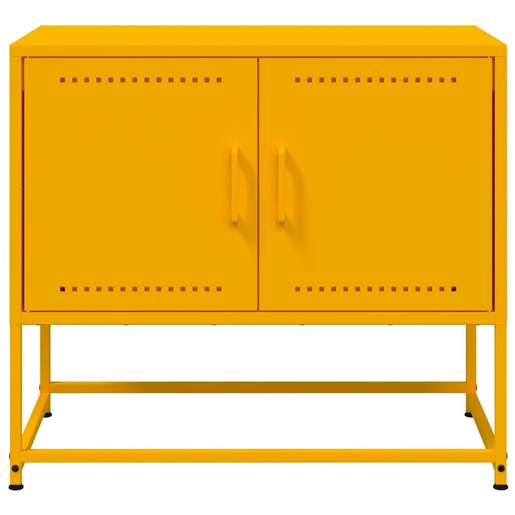 Mobile TV Giallo Senape 68,5x39x60,5 cm in Acciaio