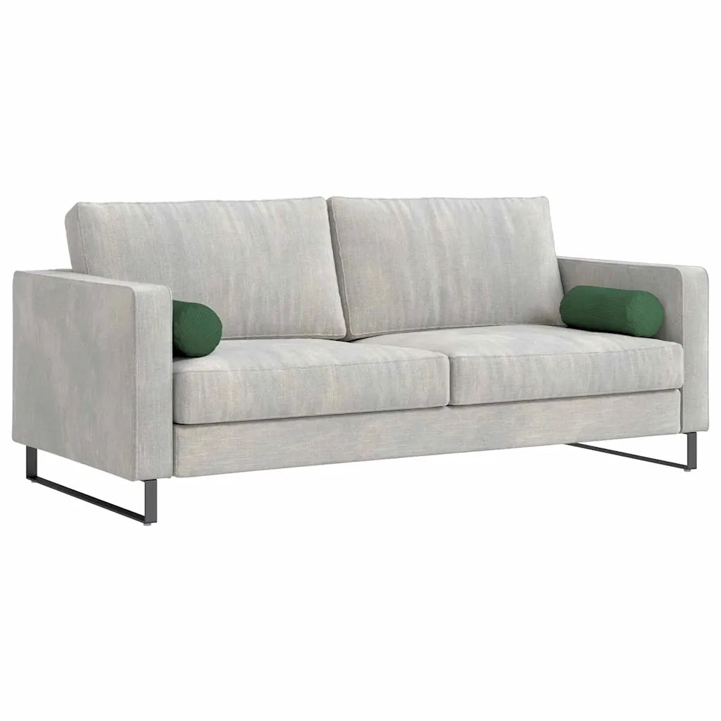 Cuscini a rullo 2 pz | Cuscini per sedie Verde Scuro ? 15 x 40 cm Tessuto in Cords