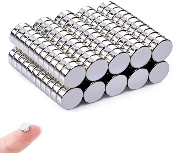 100 pezzi di magneti mini, diametro 6 x 2 mm, magneti neodimio extra potenti, magneti mini potenti, magneti per tenere oggetti mini in frigorifero, lavagna, bacheca, tabella magnetica, porta, biglietto, schermo.