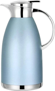 Flessa per caffè Air Flask da 61 oz, termica, isolata, in acciaio inossidabile, a vuoto, per caffè, acqua calda, tè, bevande calde - mantiene caldo per 12 ore, freddo per 24 ore (blu)