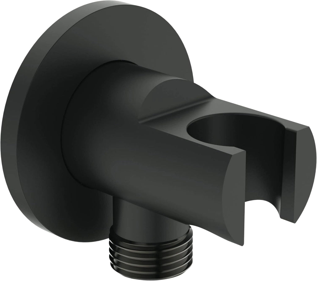 Ideal Standard - Ceraline, Kit doccia con miscelatore monocomando e doccetta, Nero seta