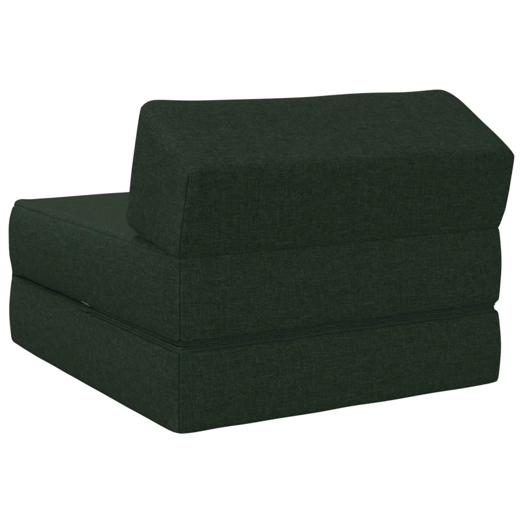 Divano Letto Pieghevole Verde Scuro 60 x 70 x 41 cm Tessuto