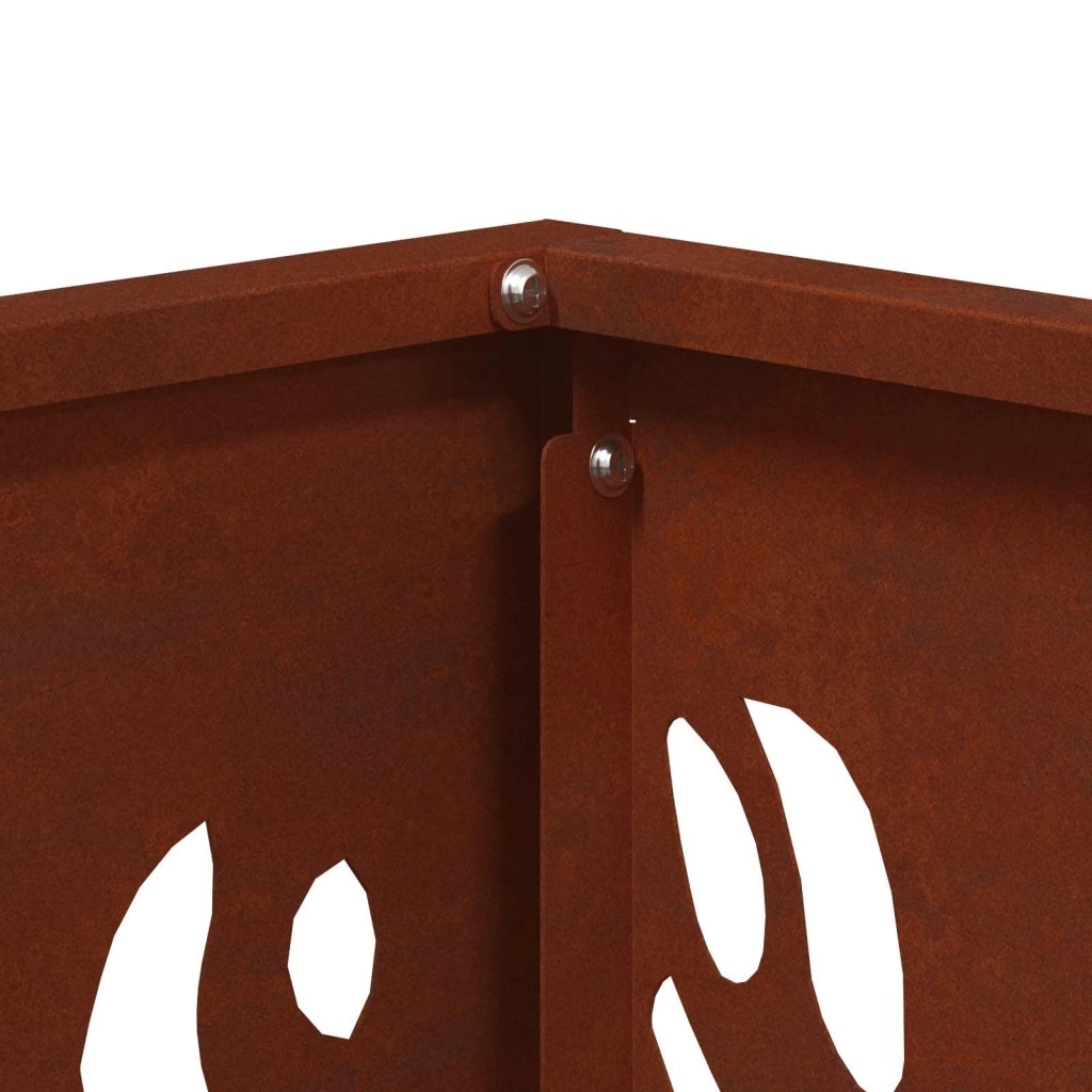 Focolare Marrone 40 x 40 x 40 cm acciaio corten CFW4270602