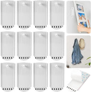 Spille per foto - Set di 12 pezzi - Sistema di fissaggio duraturo - Senza residuo - Facile da utilizzare - Appesi per foto.