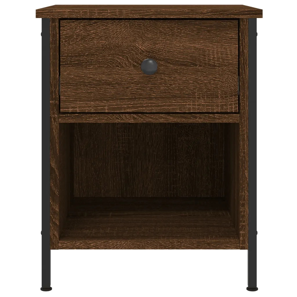 Comodini 2 pz-Set di 2 Tavolino da notte Rovere Marrone 40x42x50 cm in Legno Multistrato 997055