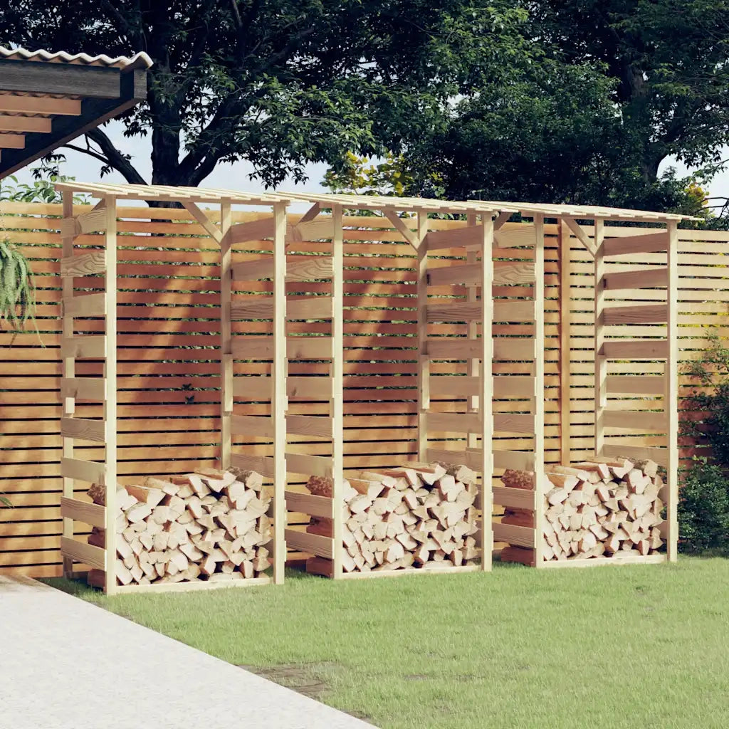 Pergole con Tetto 3 pz 100x90x200 cm Legno di Pino Impregnato cod mxl 71565