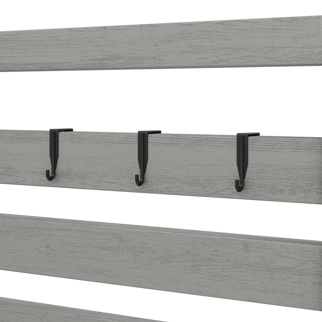 OKWISH Carrello da Cucina con Lavello, Rubinetto, Cassetto, Ripiani Regolabili e Apribottiglie per Giardino in Legno 80 × 51 × 148.5 cm