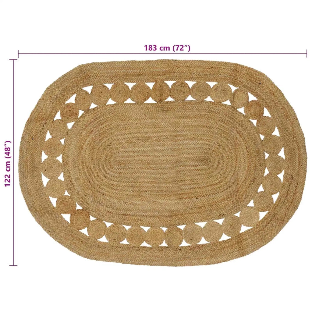 Tappeti per area Naturale 122 x 183 cm Juta