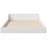 Letto singolo | Letto per adulti | Struttura del letto Bianco 90 x 210 cm Pino massello
