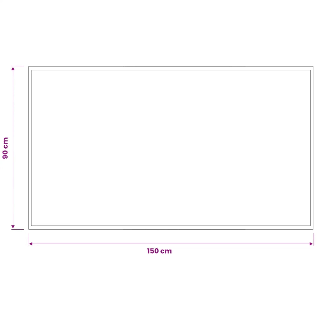 Tappetino Grigio Chiaro 150 x 90 cm 100% Poliammide Lavabile 42045762
