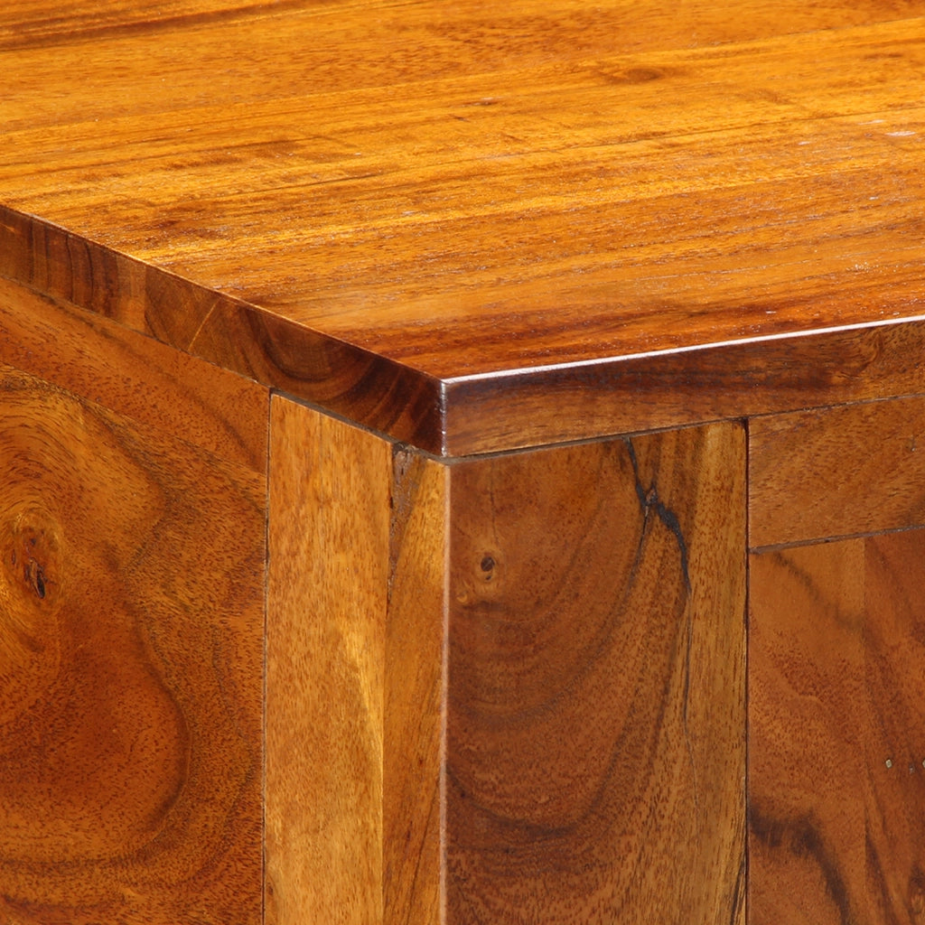 Tavolo per trucco Marrone Miele Legno Massello di Acacia