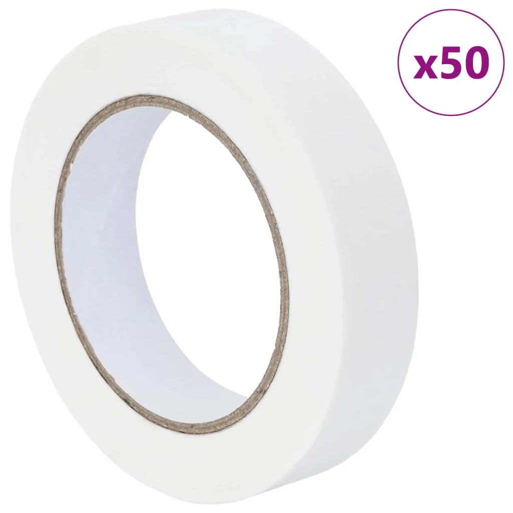 Nastri Adesivi per Pittori 50 pz Bianco 25mm x 50m Carta CFW7950610