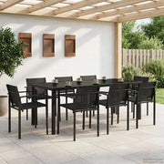 Set di Mobili da Esterno 7 pcs Nero e antracite Textilene 3422883