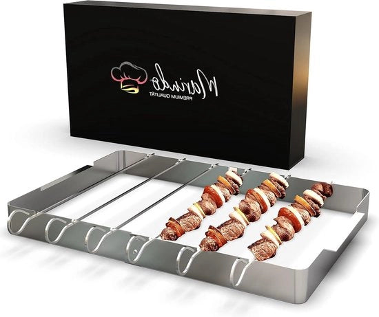 Set di griglia a gas in acciaio inossidabile per barbecue - 6 pezzi da 31 cm