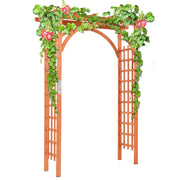 Arco di legno massiccio per piante rampicanti, Pergola  elegante per la decorazione del giardino per matrimoni-Decorazioni da giardino