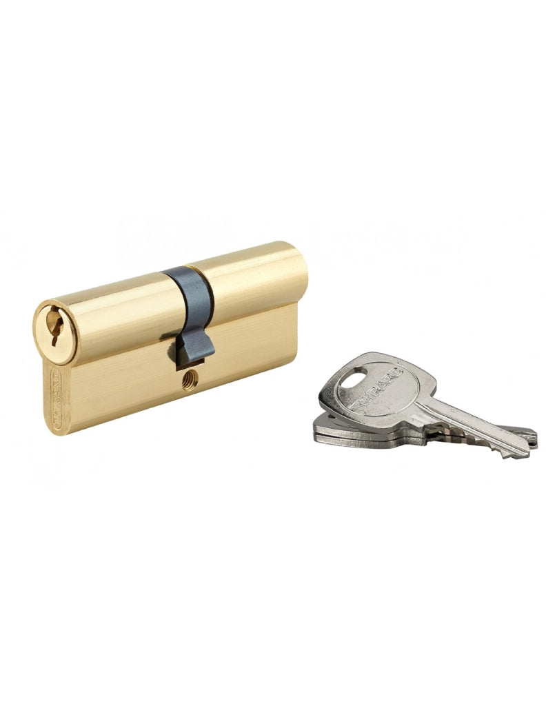 Cilindro europeo STD 40 x 40 mm ottone, 3 chiavi – THIRARD
