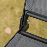 Dondolo a 2 Posti da Giardino con Tettuccio Regolabile, 140x118x162cm Grigio