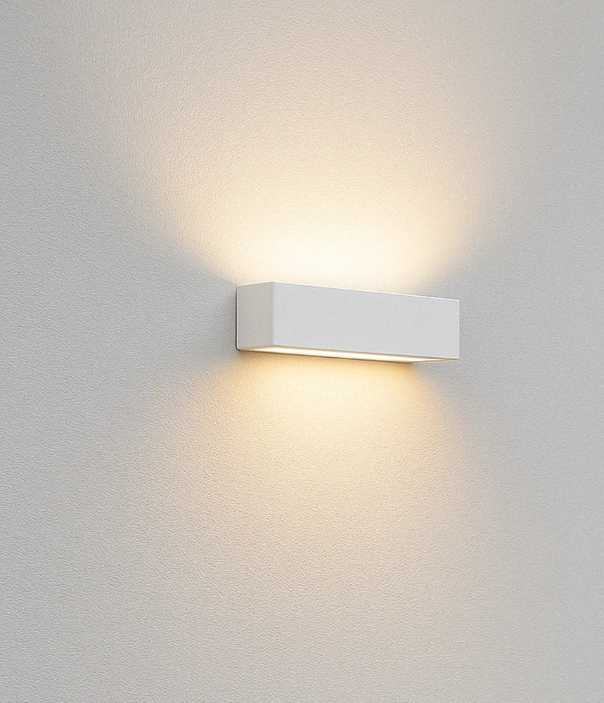Applique Bianco a LED da Esterno IP65 Biemissione 14W con Selettore Colore, 1100 Lumen, Luce Calda Naturale Fredda, Alluminio, per Facciata